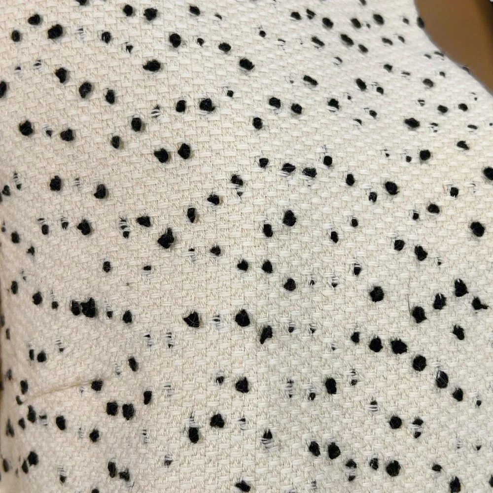 Vintage ALBERT NIPON Speckled Black‎ and White Blazer 12
